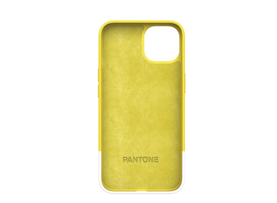 Pantone Silicone Backcover iPhone 13 Pro Max Geel