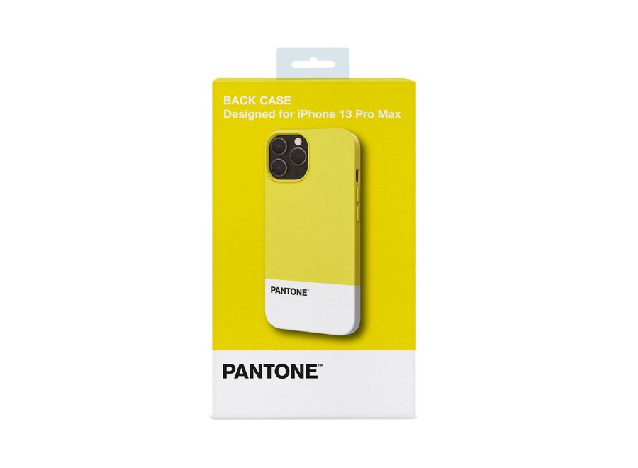 Pantone Silicone Backcover iPhone 13 Pro Max Geel