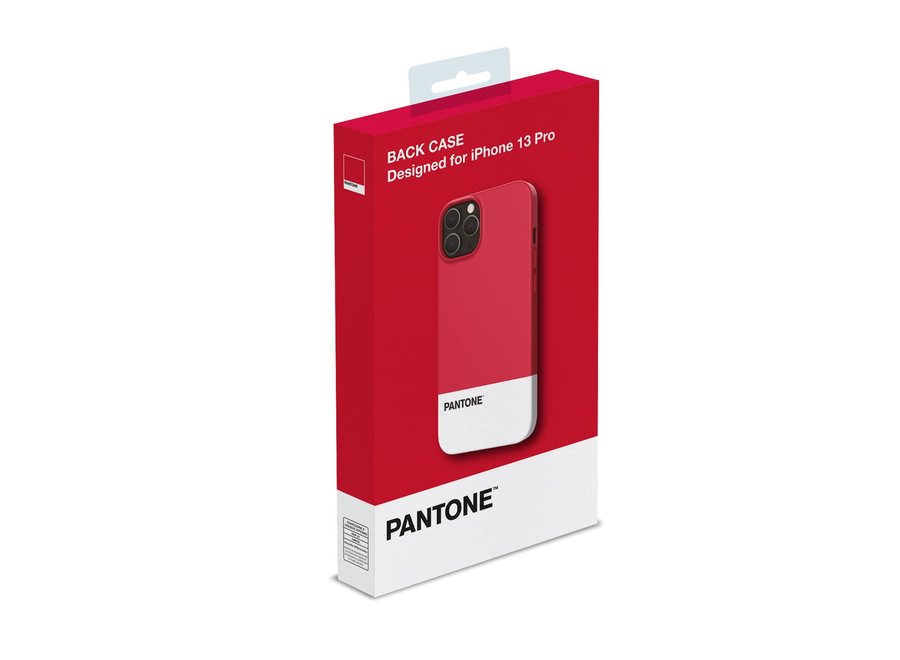 Pantone Silicone Backcover iPhone 13 Pro Rood