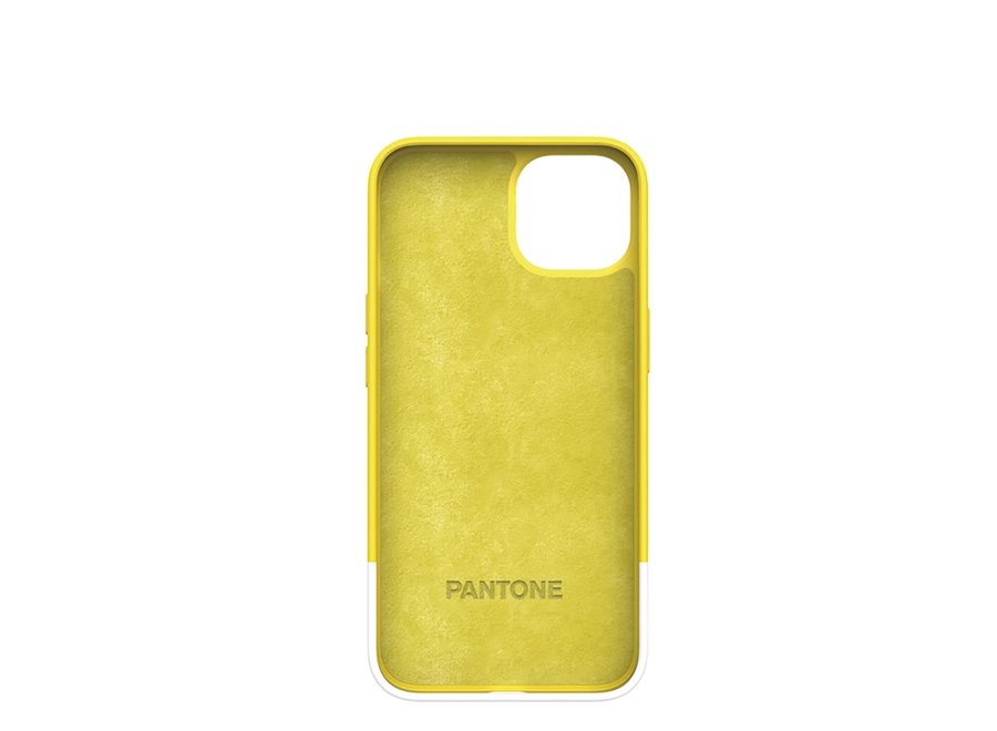 Pantone Silicone Backcover iPhone 13 Pro Geel