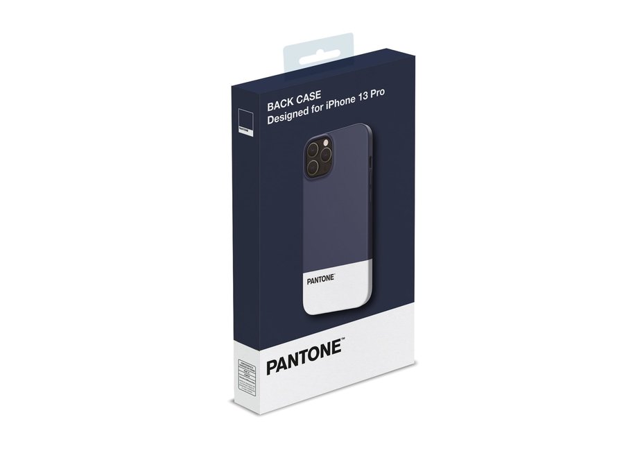 Pantone Silicone Backcover iPhone 13 Pro Blauw