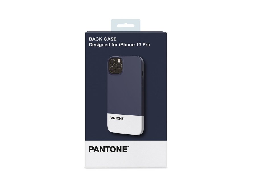 Pantone Silicone Backcover iPhone 13 Pro Blauw