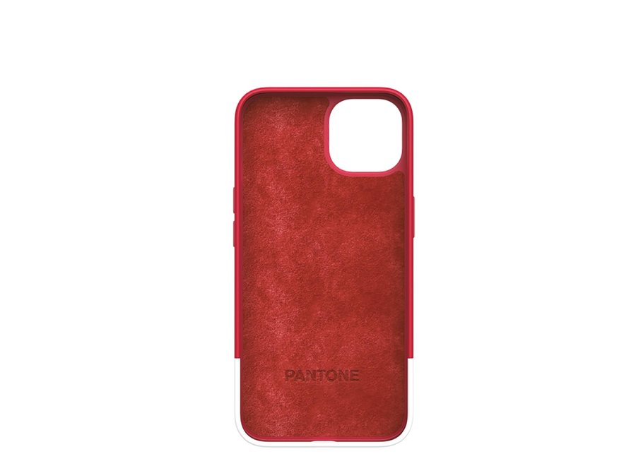 Pantone Silicone Backcover iPhone 13 Rood