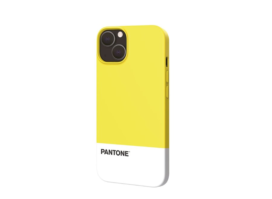Pantone Silicone Backcover iPhone 13 Geel