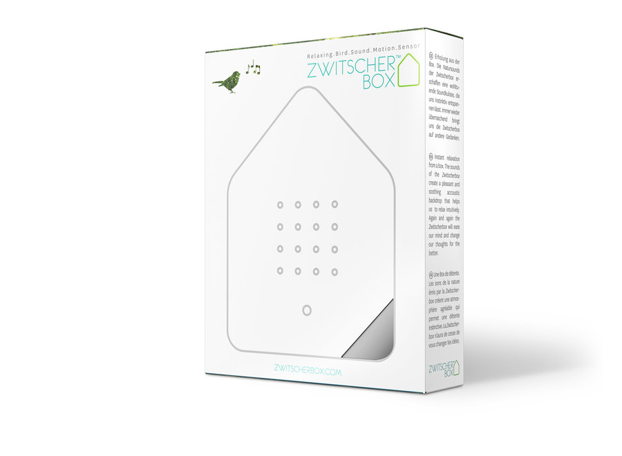 Zwitscherbox Grijs - Vogelhuisje met Geluiden