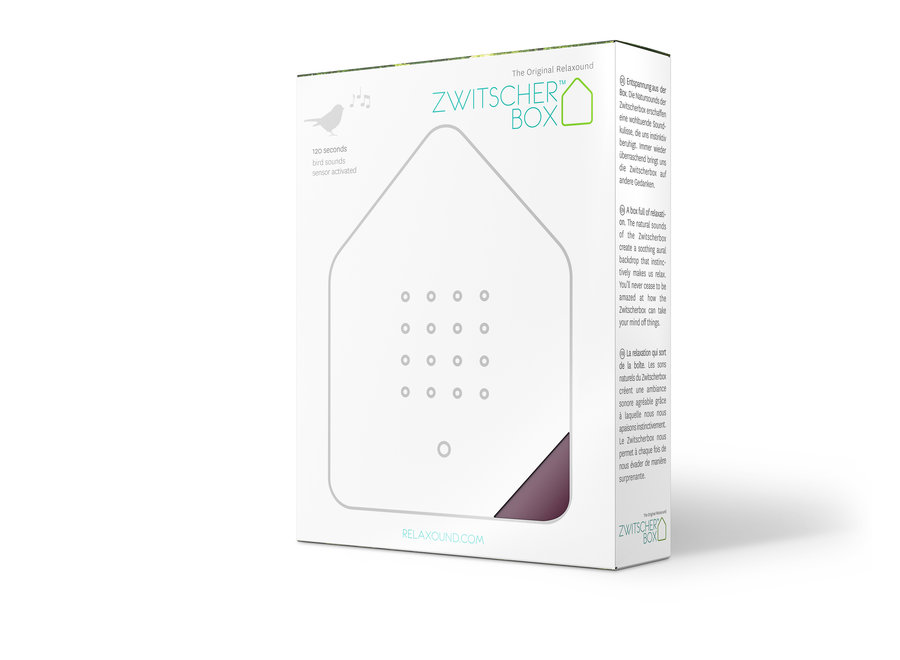 Zwitscherbox Mauve - Vogelhuisje met Geluiden