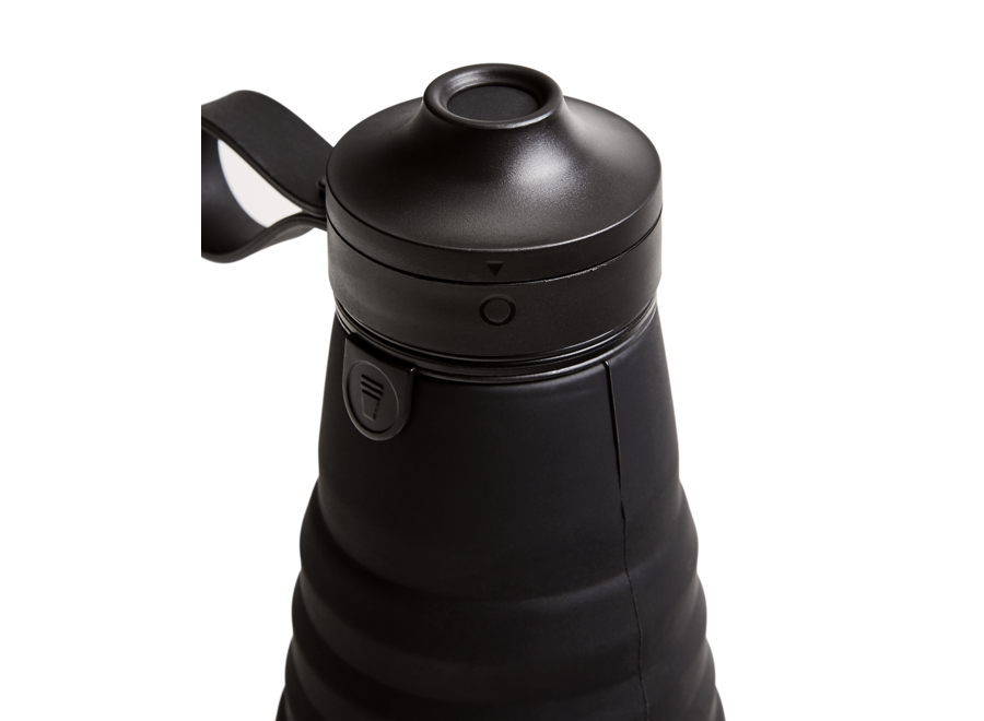 Sportfles Opvouwbaar Zwart 592ml