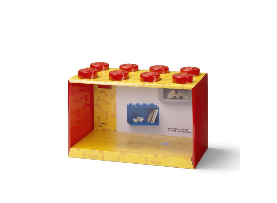 Wandschap Brick 8 Rood