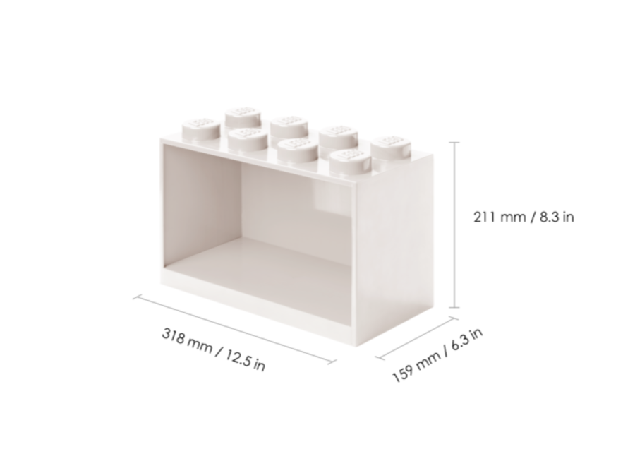 Wandschap Brick 8 Wit