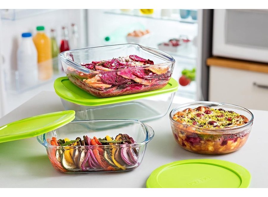 Cook & Store Ovenschaal met Deksel 3-delig