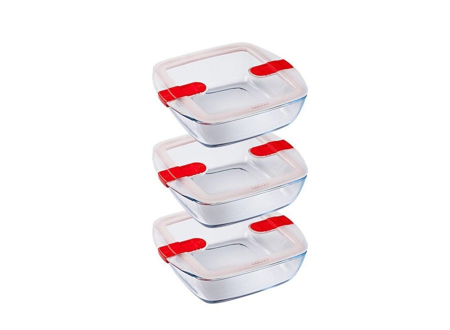 Cook & Heat Ovenschaal met Deksel 3-delig