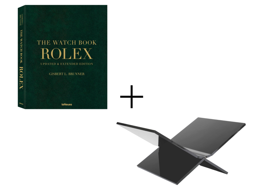 The Watch Book ROLEX + Boekenstandaard Zwart