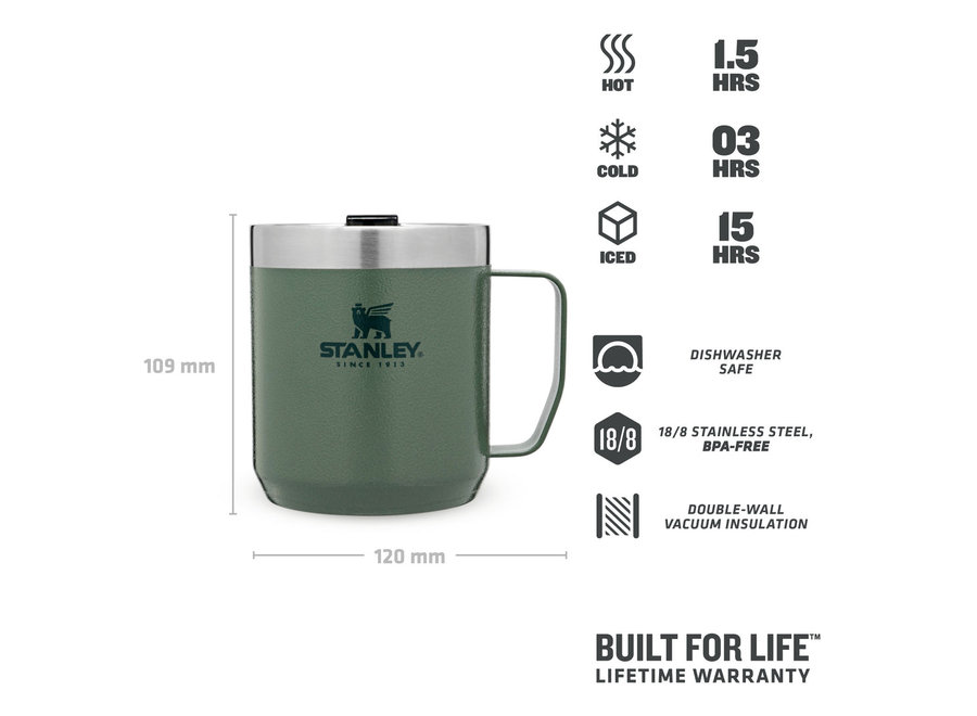 Legendary Camp Mug 0.35L Hammertone Green