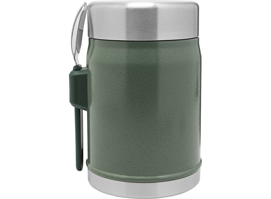 Legendary Food Jar + Spork 0.4L Hammertone Green