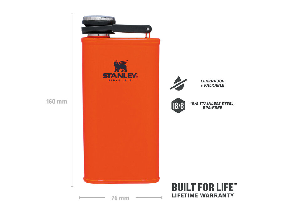 Easy Fill Wide Mouth Flask 230ml Blaze Orange