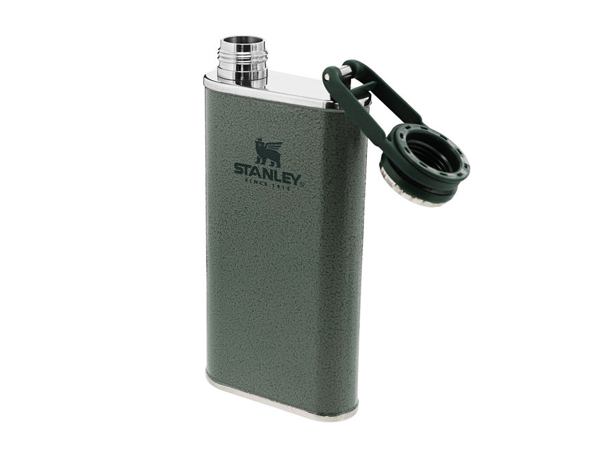 Easy Fill Wide Mouth Flask 230ml Hammertone Green