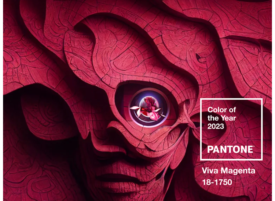 Pantone Keycord COY 2023 Viva Magenta