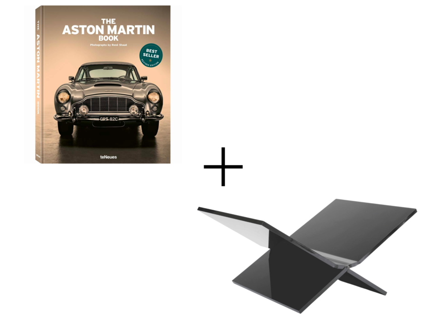 Tafelboek The Aston Martin Book + Boekenstandaard Zwart