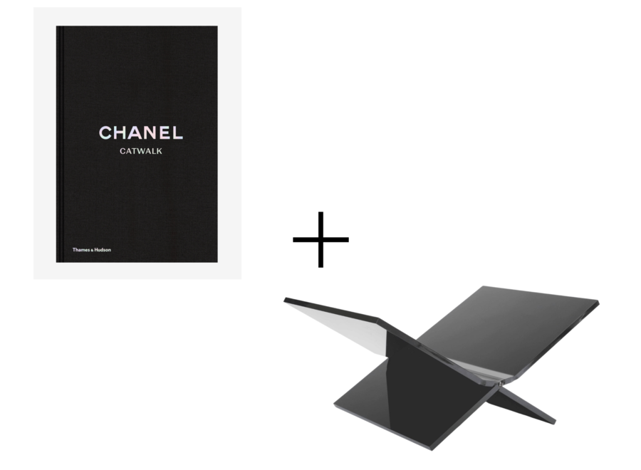 Tafelboek Chanel Catwalk + Boekenstandaard Zwart
