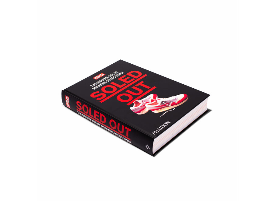 Tafelboek Soled Out: The Golden Age of Sneaker Advertising + Boekenstandaard Transparant