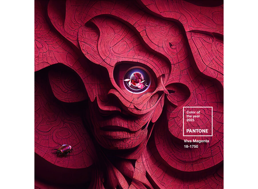 Pantone Sleutelhanger Color of the Year 2023 Viva Magenta 18-1750