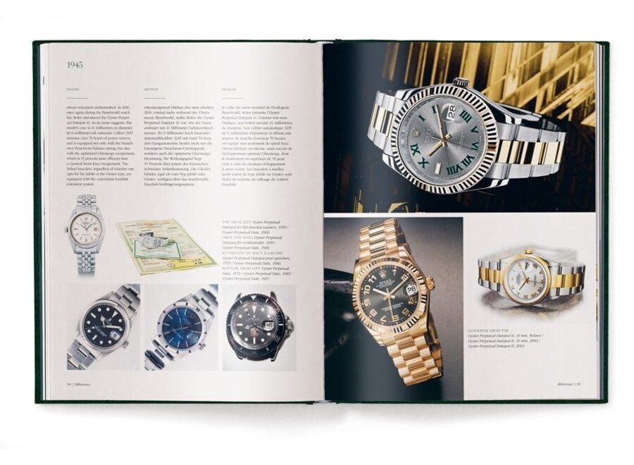 The Watch Book ROLEX  - Updated & Extended Edition + Boekenstandaard Transparant