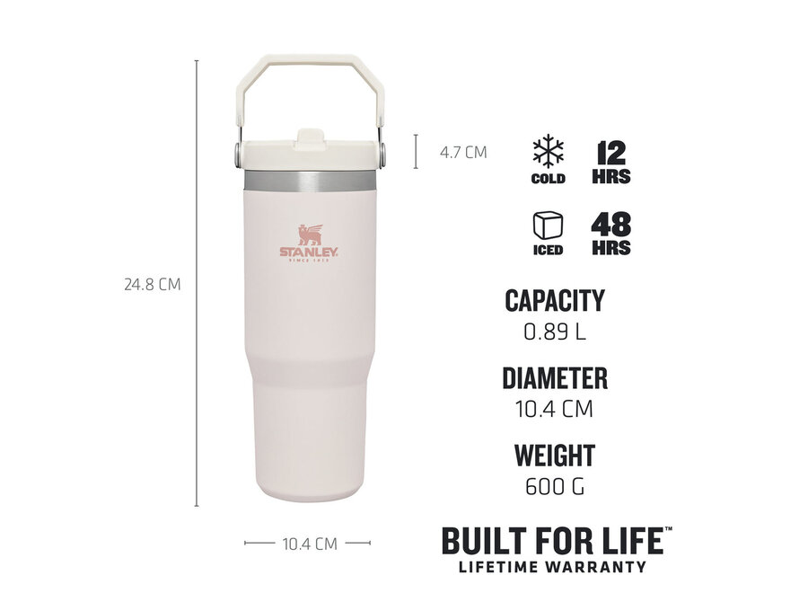 Classic IceFlow Flip Straw Tumbler Rose Quartz | 0,89L