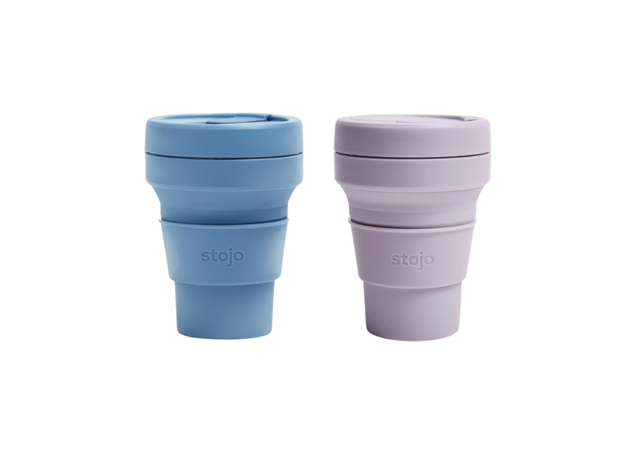 Pocket Cup 2-pack Steel & Lila