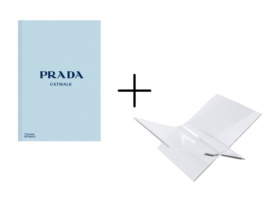 Tafelboek Prada Catwalk + Boekenstandaard Transparant