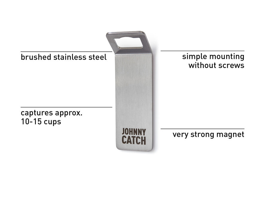JOHNNY CATCH Magneet Flesopener Zilver