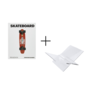 Tafelboek Skateboard + Boekenstandaard Transparant