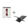 Tafelboek Skateboard + Boekenstandaard Zwart