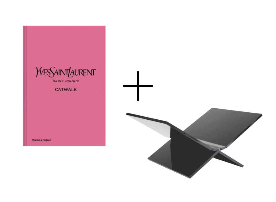 Tafelboek Yves Saint Laurent Catwalk + Boekenstandaard Zwart