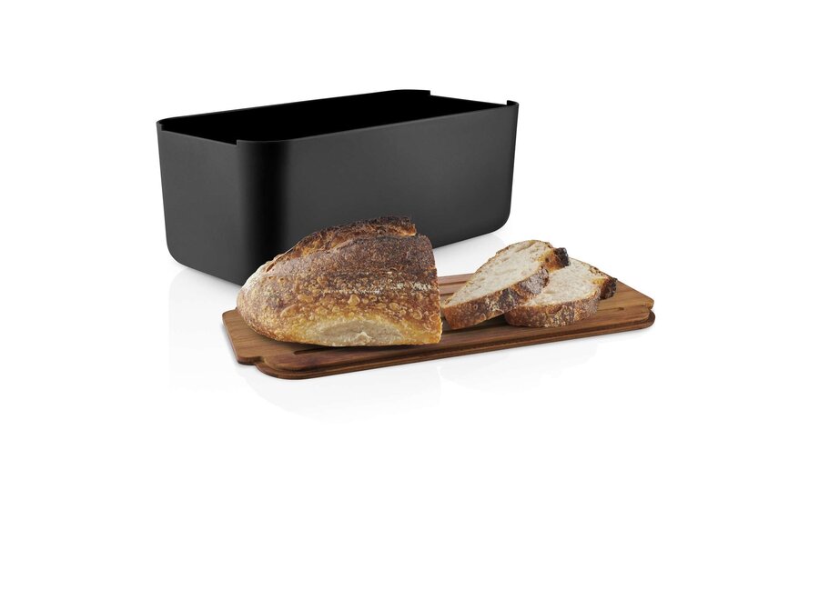 Brooddoos met Deksel/ Snijplank Zwart