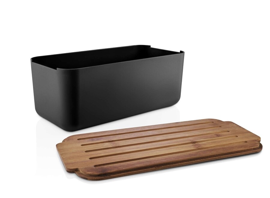 Brooddoos met Deksel/ Snijplank Zwart