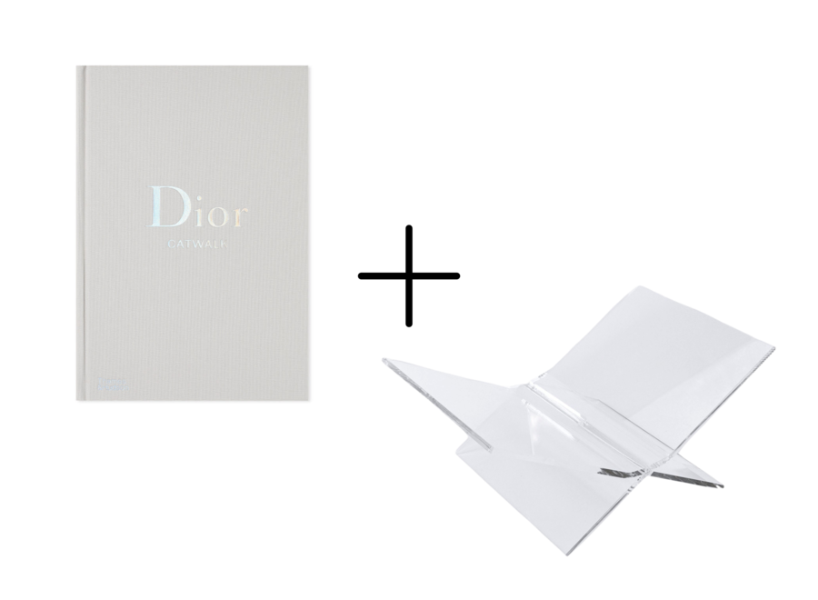 Tafelboek Dior Catwalk + Boekenstandaard Transparant