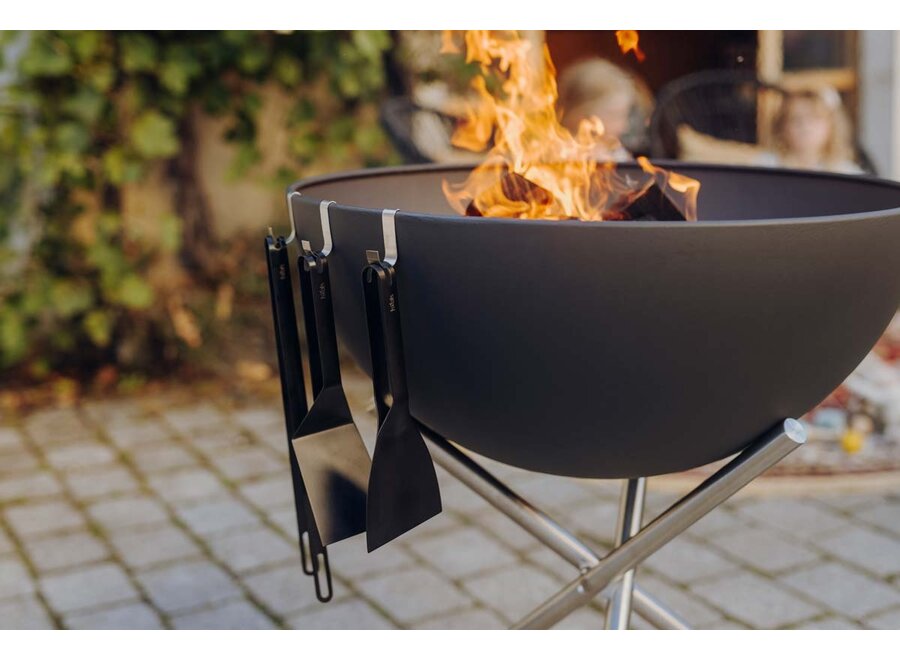 BBQ Tools Set Zwart (3-delig)
