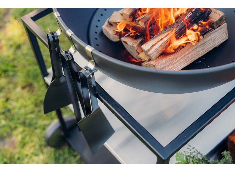BBQ Tools Set Zwart (3-delig)