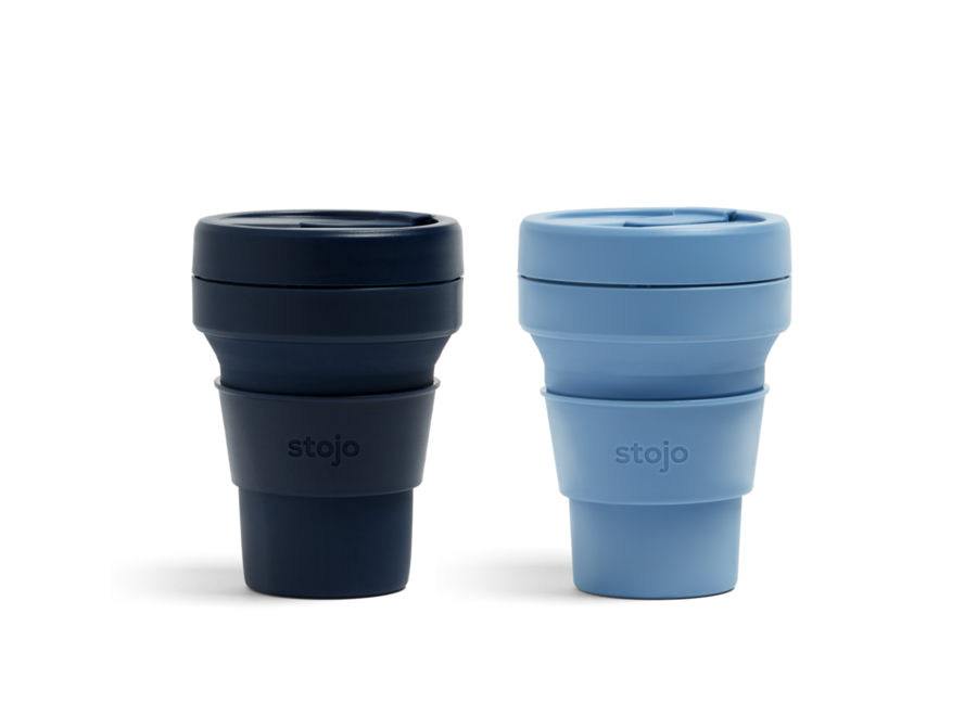 Pocket Cup 2-pack Denim & Steel
