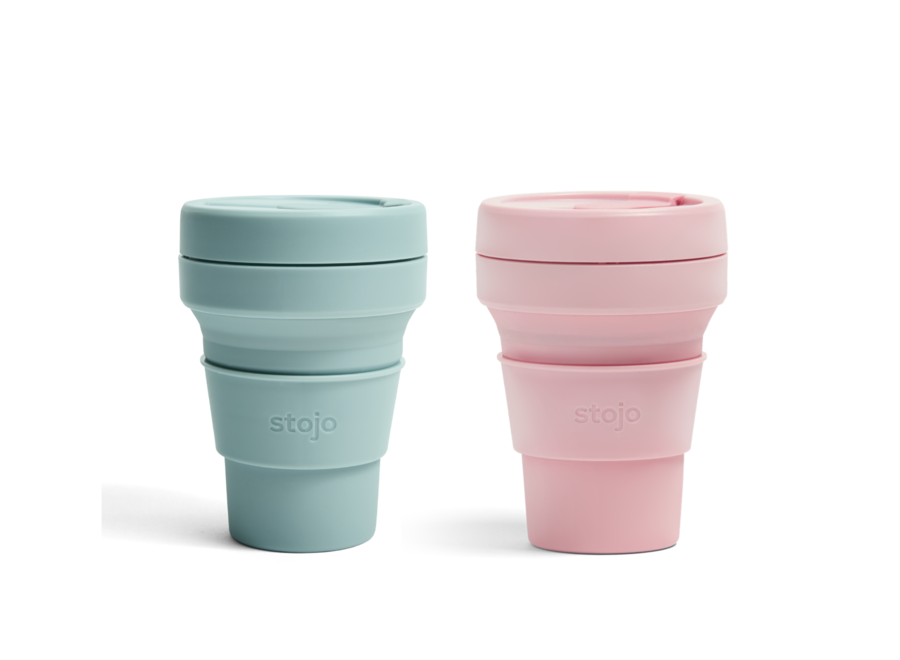 Pocket Cup 2-pack Aquamarine & Carnation 2x 355ml