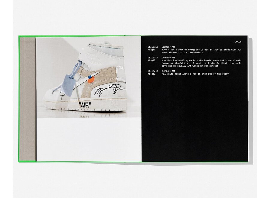 Tafelboek Virgil Abloh. Nike. ICONS + Boekenstandaard Roze