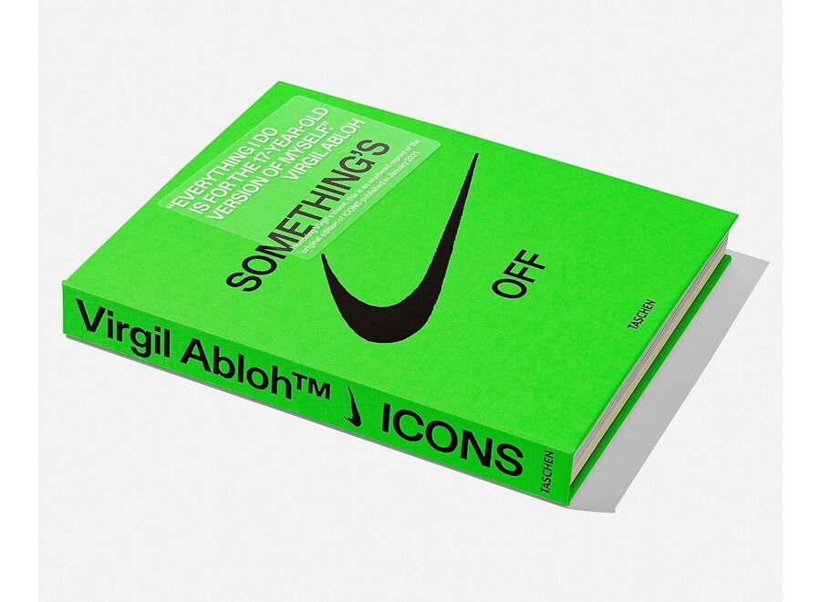 Tafelboek Virgil Abloh. Nike. ICONS + Boekenstandaard Zwart
