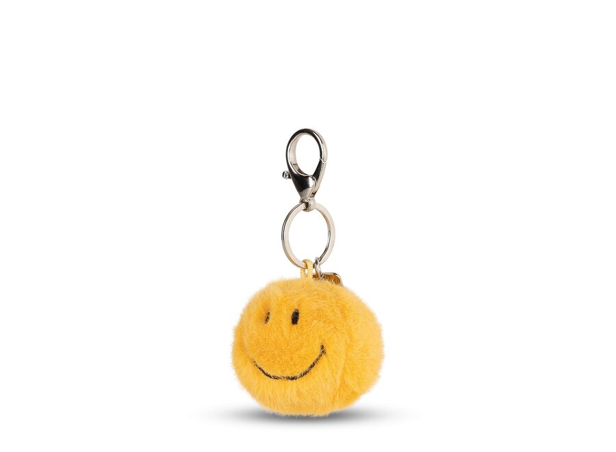 Smiley ECO Fuzzy Bag Charm - 7 cm