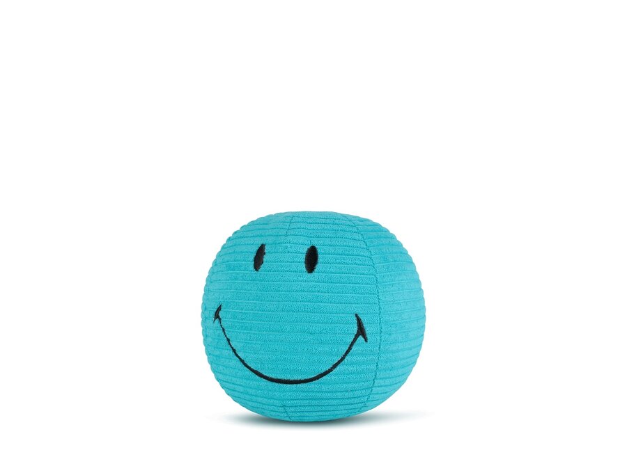 Smiley Knuffel ECO Corduroy 13cm Turquoise