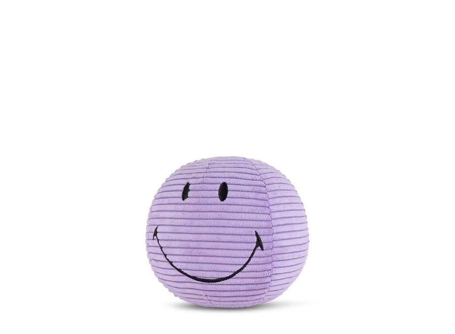 Smiley Knuffel ECO Corduroy 13cm Paars