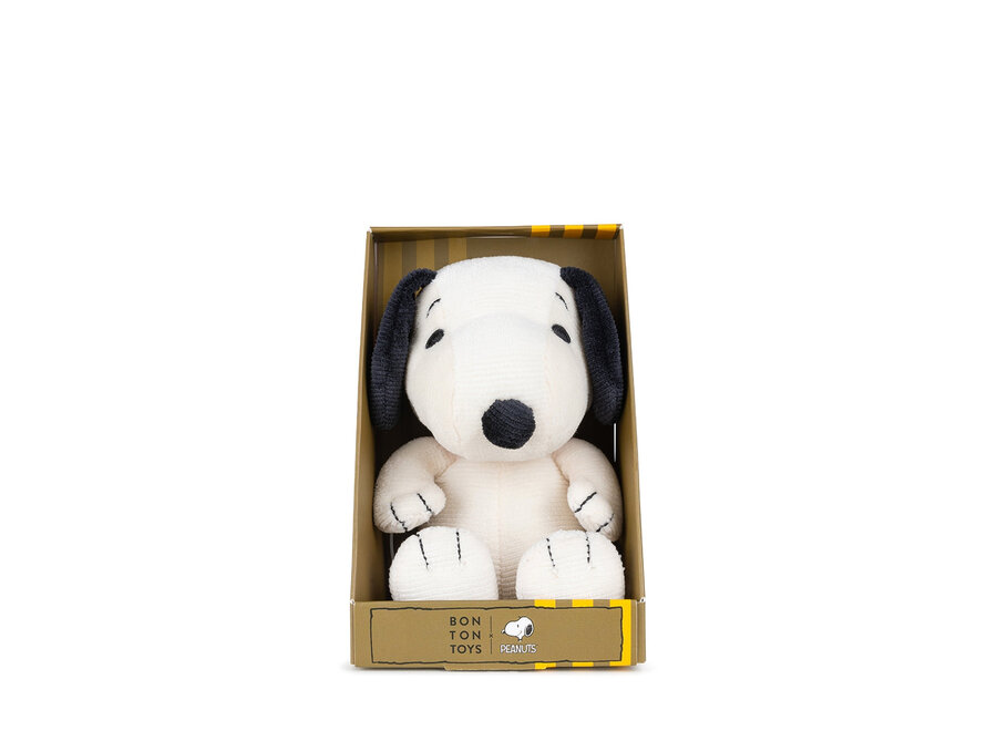 Snoopy Mini Corduroy Cream in giftbox- 17 cm