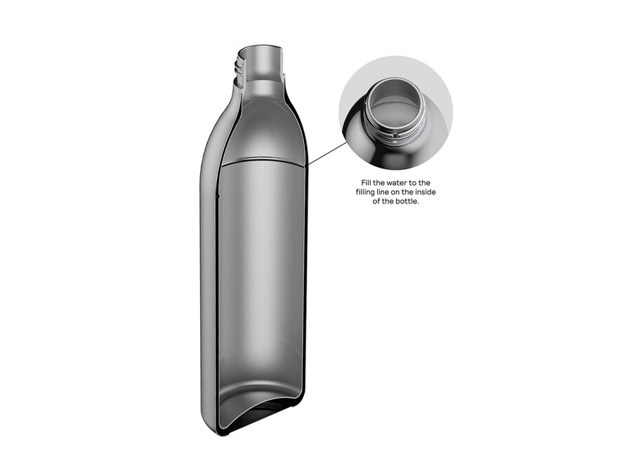 RVS Drinkfles 1 Liter