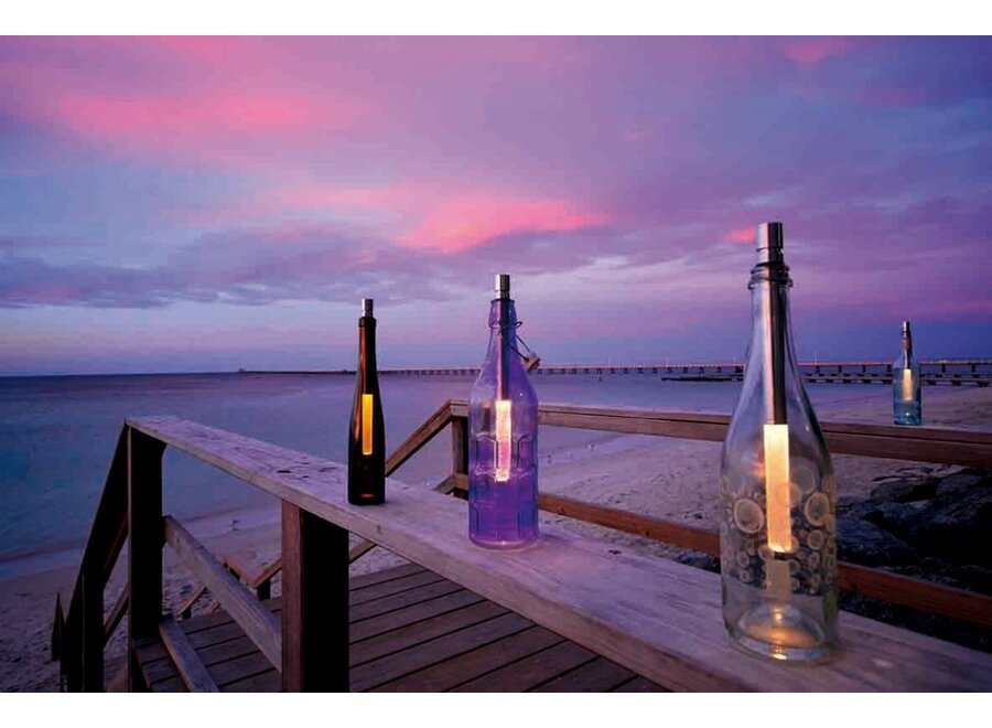 Multicolor LED Lamp voor Fles