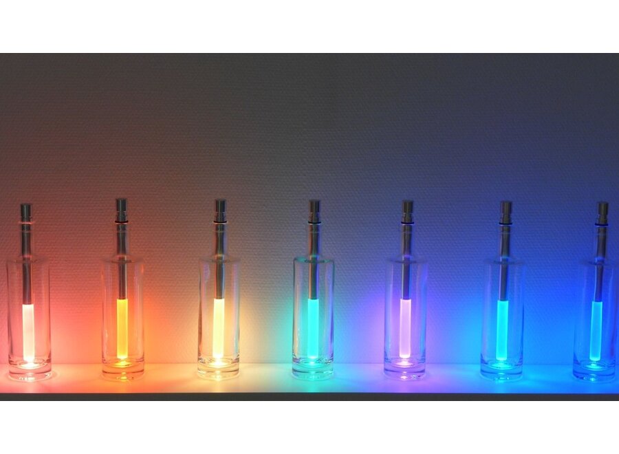 Multicolor LED Lamp voor Fles