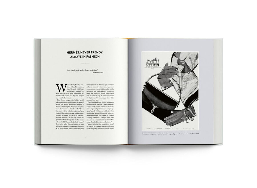 Hermès Philosophy + Boekenstandaard Transparant Melkwit